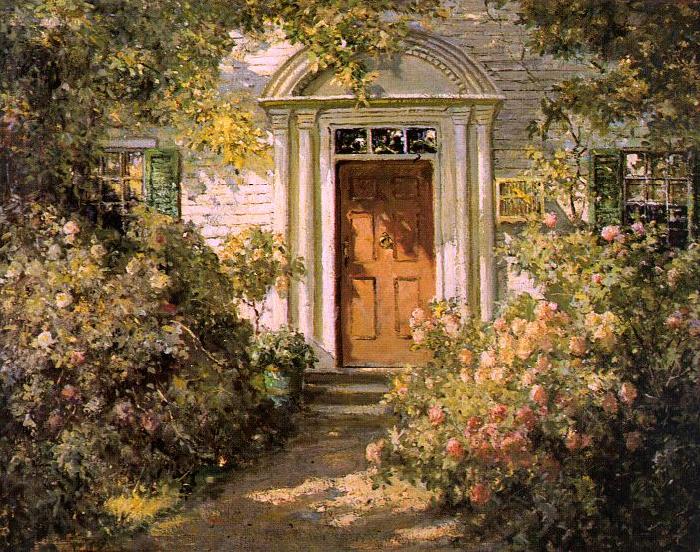 Abbott Fuller Graves Grandmother's Doorway oil painting image